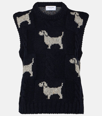 Hector wool and mohair sweater vest | Thom Browne