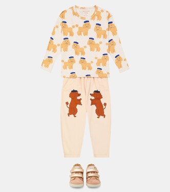 Camiseta Tiny Poodle de mezcla de algodón | Tinycottons