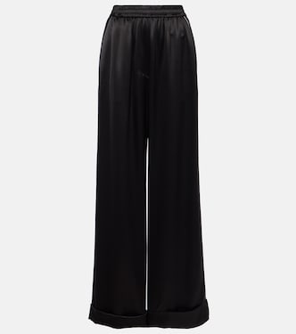 Pantaloni a gamba larga in misto seta | Dolce&Gabbana
