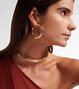 Samira Baby 10kt gold-plated hoop earrings | Jennifer Fisher