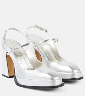 Salones Claudia de piel metalizada | Souliers Martinez