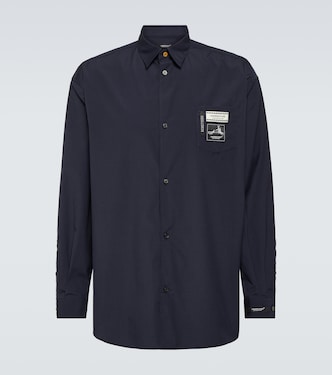 Camisa de mezcla de algodón con logo | Undercover