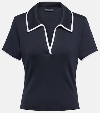 Kearney cotton-blend polo shirt | Veronica Beard