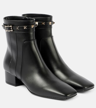 Ankle Boots Rockstud 40 aus Leder | Valentino Garavani