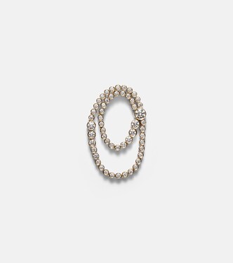 Embrassée de Diamant 18kt gold single earring with diamonds | Sophie Bille Brahe