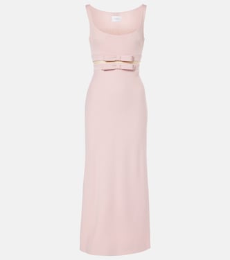 Abito midi in crêpe con pizzo | Giambattista Valli