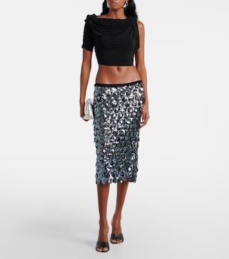 Photon sequined crochet midi skirt | Christopher Esber