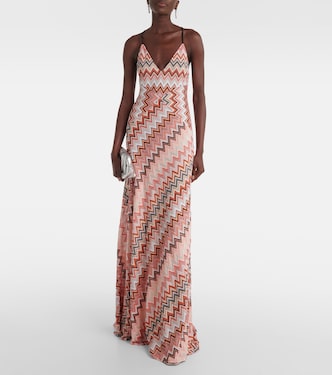 Vestido largo de mezcla de algodón | Missoni
