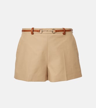 Shorts Horsebit aus Baumwoll-Drill | Gucci