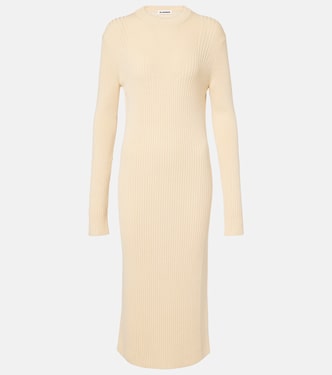 Midikleid aus Wolle und Baumwolle | Jil Sander