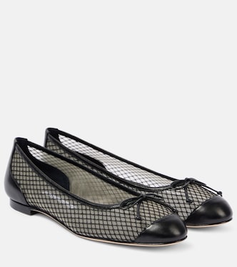 Ballerinas Capbal mit Leder | Manolo Blahnik