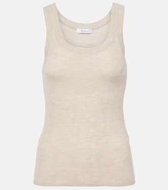 Ribbed-knit virgin wool tank top | Max Mara