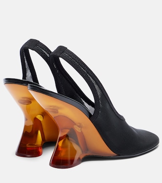 Pumps slingback con zeppa in mesh | Dries Van Noten