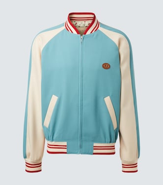 Logo virgin wool varsity jacket | Valentino