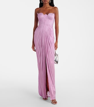 Jasleen silk tulle corset gown | Maria Lucia Hohan