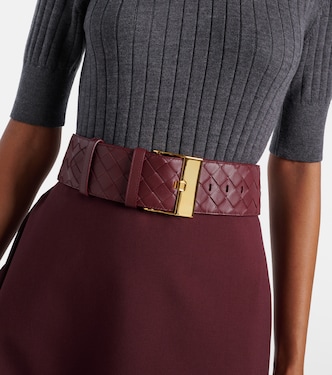 Cinturón de piel Intrecciato | Bottega Veneta