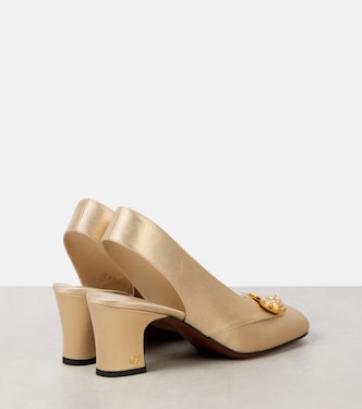 Adamantine embellished slingback pumps | Valentino Garavani