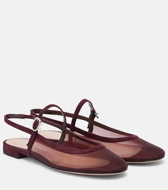 Sling organza ballet flats | Gianvito Rossi