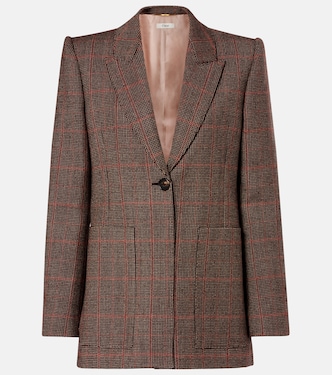 Checked virgin wool blazer | Chloé