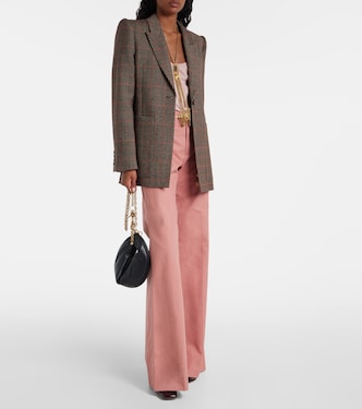Blazer en laine vierge à carreaux | Chloé