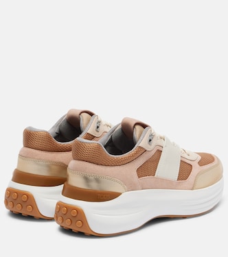 Leather-trimmed sneakers | Tod's