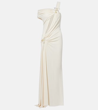 Verziertes Maxikleid aus Jersey | Christopher Esber