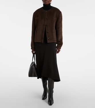 Gliss chevron alpaca and wool jacket | Blazé Milano