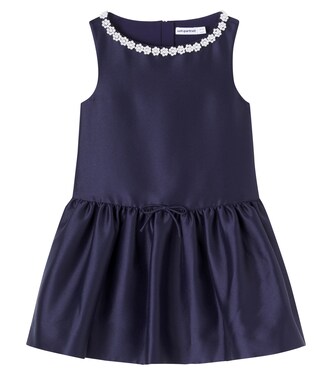 Scalloped taffetta dress | Self-Portrait Kids