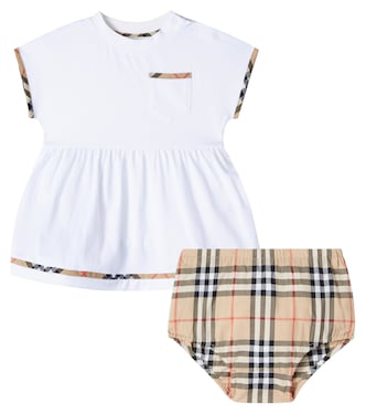 Baby Set Burberry Check aus Kleid und Höschen | Burberry Kids