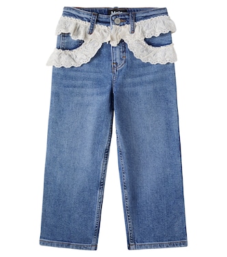 Aiden lace-trimmed jeans | Molo