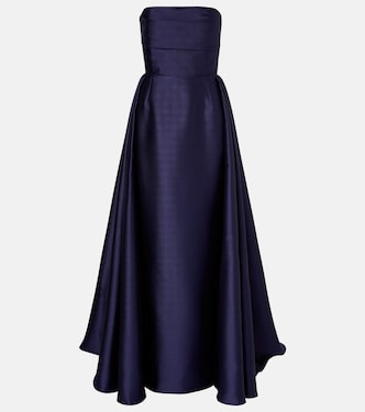 Strapless satin gown | Solace London