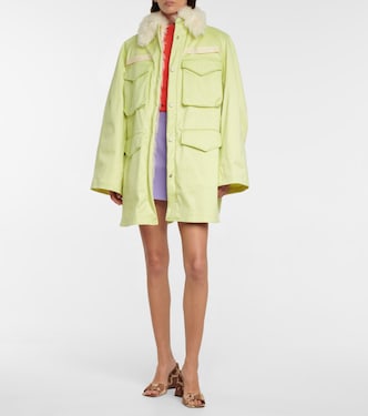 Parka Janet con detalle de pelo sintético | The Attico