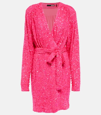 Sequined wrap minidress | Rotate