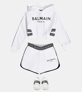 Short en coton à logo | Balmain Kids