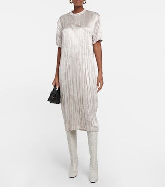 Printed pleated T-shirt dress | Acne Studios