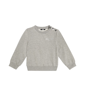 Sudadera de algodón con logo | Balmain Kids