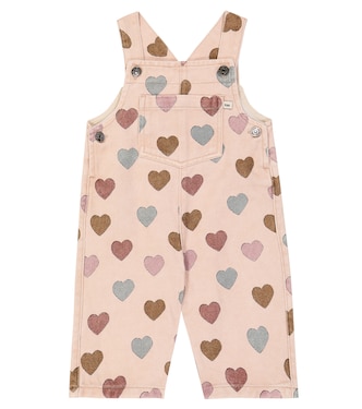 Baby - Salopette Elaine con stampa a cuore | The New Society