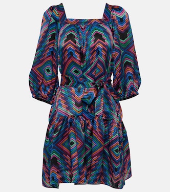 Nightclub printed satin minidress | Eres