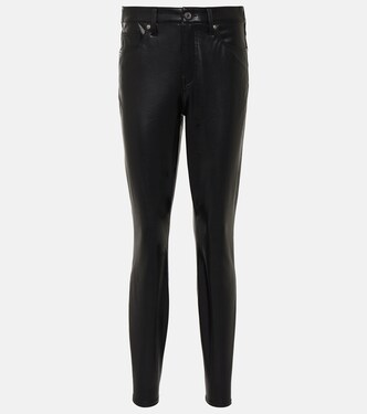 Debbie faux leather slim pants | Veronica Beard