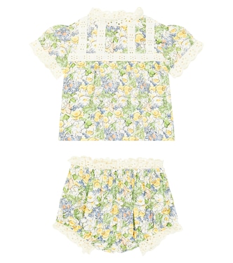 Bebé - set Beverly de top y braga de lino | The New Society