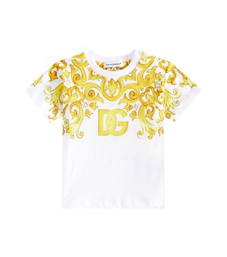 Baby - T-shirt Majolica in jersey | Dolce&Gabbana Kids