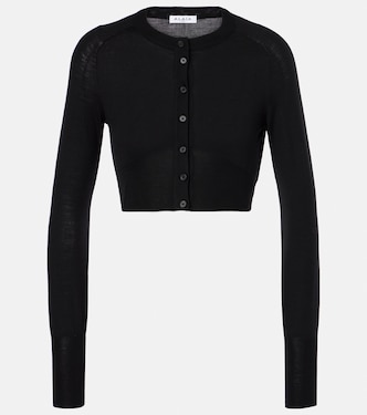 Cardigan cropped in misto lana | Alaïa