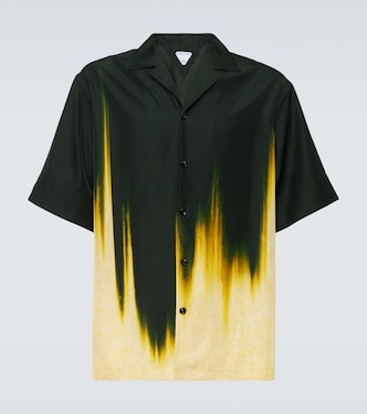 Printed satin bowling shirt | Bottega Veneta