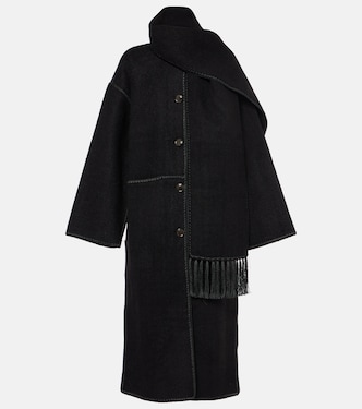 Bestickter Mantel aus einem Wollgemisch | Toteme