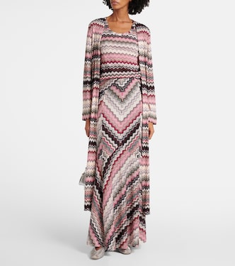 Cárdigan de lamé en zigzag | Missoni