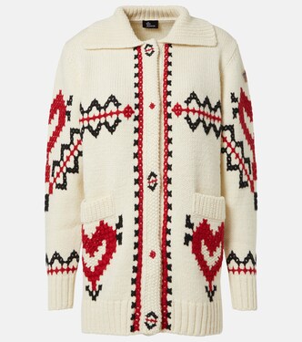 Bestickter Cardigan aus einem Wollgemisch | Moncler Grenoble