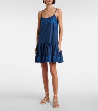 Abito corto in chambray di cotone | Juliet Dunn