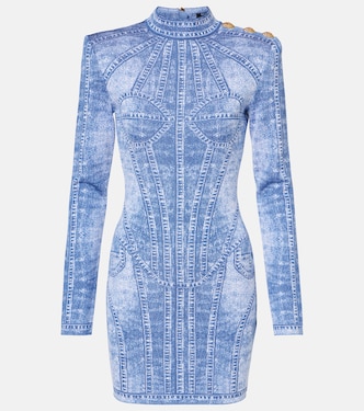 Abito corto Trompe l’œil in jacquard | Balmain