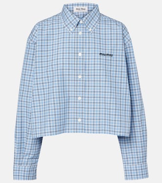 Cropped-Hemd aus Baumwolle | Miu Miu