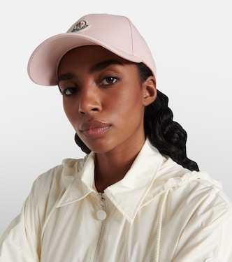 Gorra de gabardina de algodón con logo | Moncler